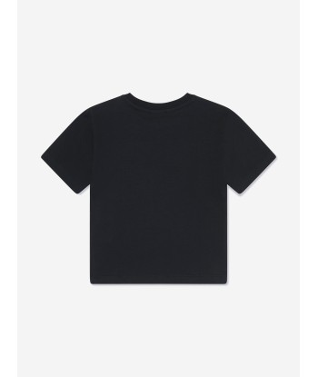 Moschino Kids Logo T-Shirt in Black Amélioration de cerveau avec