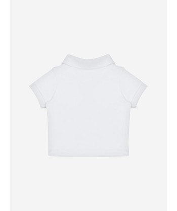 Moschino Baby Boys Teddy Logo Polo Shirt in White s'inspire de l'anatomie humaine