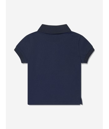 Moschino Baby Boys Teddy Logo Polo Shirt in Navy de votre