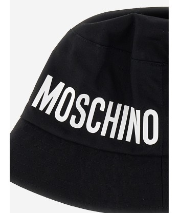 Moschino Kids Logo Bucket Hat in Black vous aussi creer 