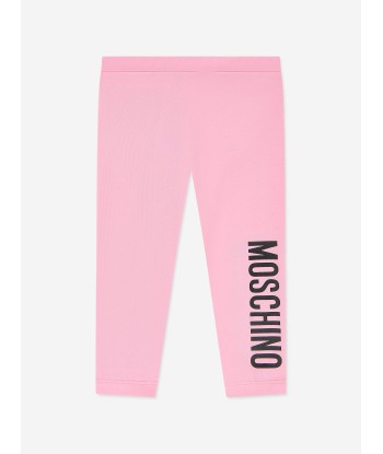 Moschino Baby Girls Logo Leggings in Pink l'achat 