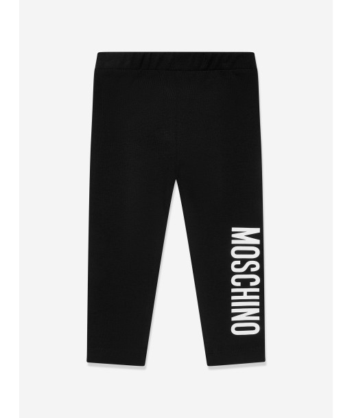 Moschino Baby Girls Logo Leggings in Black solde