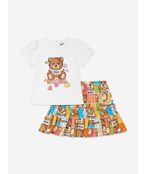 Moschino Baby Girls Teddy Bear Skirt Set in Multicolour Par le système avancé 