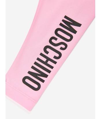 Moschino Baby Girls Logo Leggings in Pink l'achat 