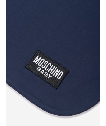 Moschino Baby Teddy Logo Blanket in Navy (70cm) JUSQU'A -70%! 