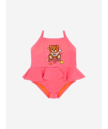 Moschino Baby Girls Teddy Bear Swimming Costume in Pink Venez acheter