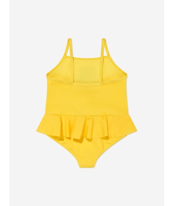 Moschino Baby Girls Teddy Bear Swimming Costume in Yellow pas chere