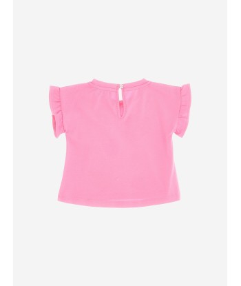 Moschino Baby Girls Heart T-Shirt in Pink ouvre sa boutique