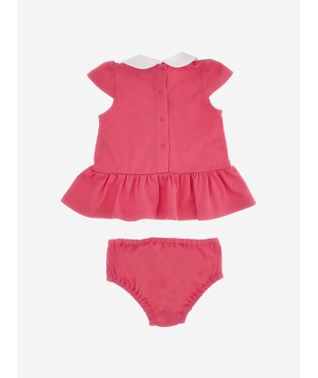 Moschino Baby Girls Dress And Knickers Gift Set in Pink livraison et retour toujours gratuits