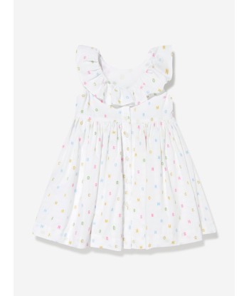 Moschino Baby Girls Letter Logo Dress in White pour bénéficier 