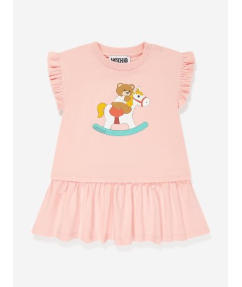 Moschino Baby Girls Teddy Rocking Horse Dress in Pink Comparez plus de prix