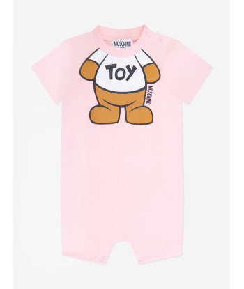 Moschino Baby Teddy Toy Romper in Pink Venez découvrir notre 