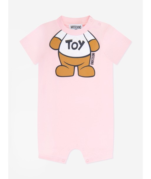 Moschino Baby Teddy Toy Romper in Pink Venez découvrir notre 