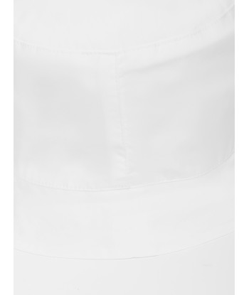 Moschino Baby Teddy Logo Bucket Hat in White votre