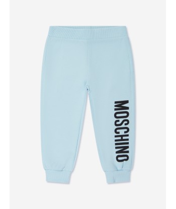 Moschino Baby Boys Teddy Logo Tracksuit in Blue Venez acheter