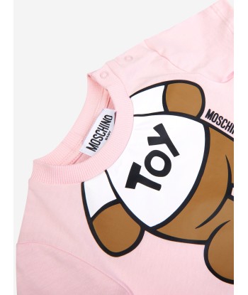 Moschino Baby Teddy Toy Romper in Pink Venez découvrir notre 