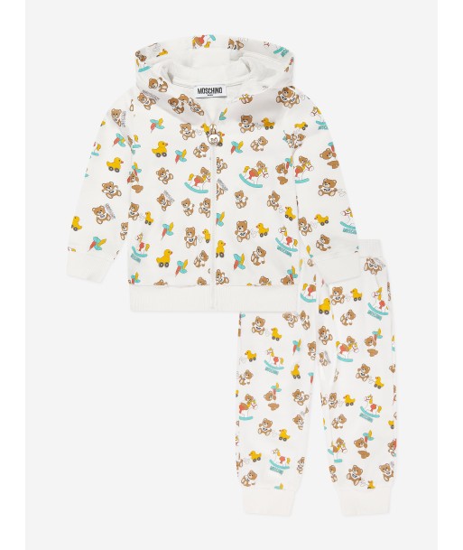 Moschino Baby Girls Teddy Bear Tracksuit in Ivory de France