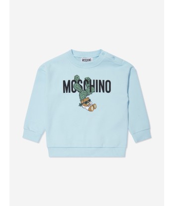 Moschino Baby Boys Teddy Logo Tracksuit in Blue Venez acheter