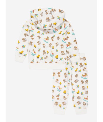 Moschino Baby Girls Teddy Bear Tracksuit in Ivory de France