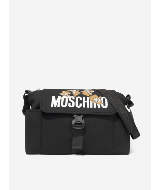 Moschino Baby Teddy Bear Changing Bag in Black (39cm) de France