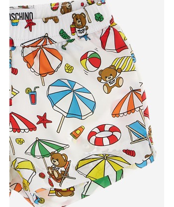 Moschino Baby Boys Beach Teddy Swim Shorts in Multicolour Découvrez la collection