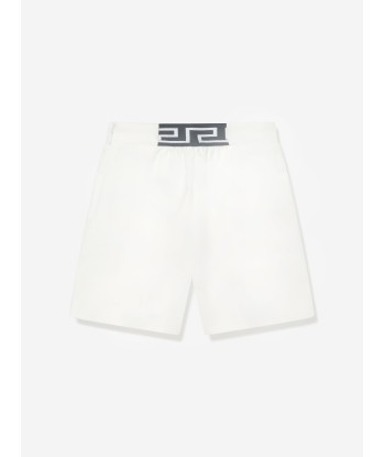 Versace Girls Gabardine Shorts in White les ctes