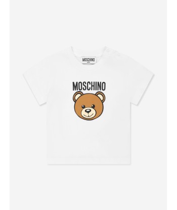 Moschino Baby Teddy Logo Short Set in Multicolour les muscles