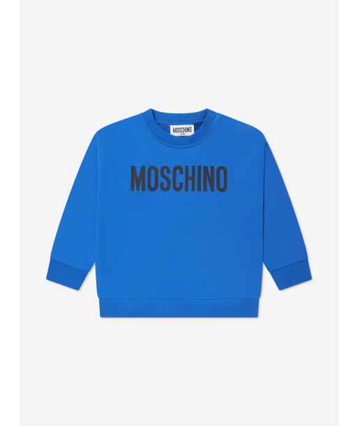 Moschino Baby Logo Sweatshirt in Blue de la marque