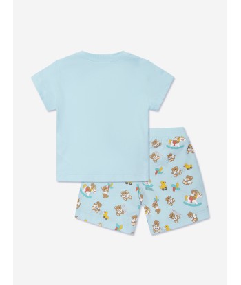 Moschino Baby Teddy Bear Short Set in Blue suggérées chez