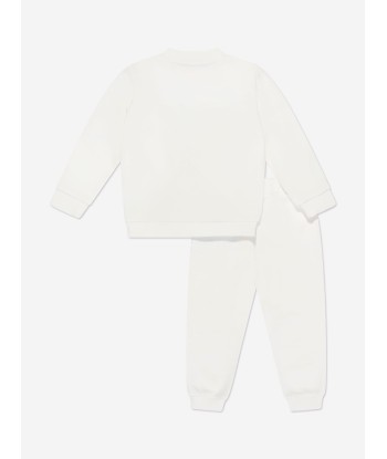 Moschino Baby Teddy Logo Tracksuit in Ivory pas cheres