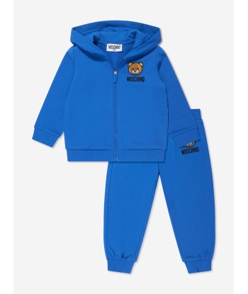 Moschino Baby Teddy Bear Tracksuit in Blue livraison gratuite