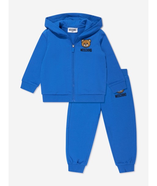 Moschino Baby Teddy Bear Tracksuit in Blue livraison gratuite