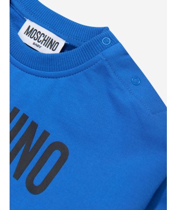 Moschino Baby Logo Sweatshirt in Blue de la marque