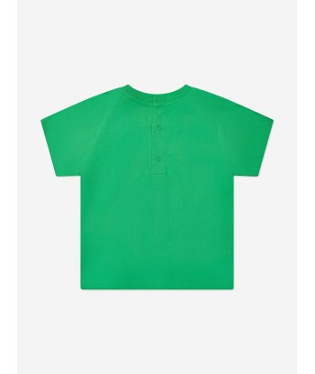 Moschino Baby Boys Teddy Logo T-Shirt in Green pas chere