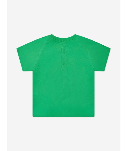 Moschino Baby Boys Teddy Logo T-Shirt in Green pas chere