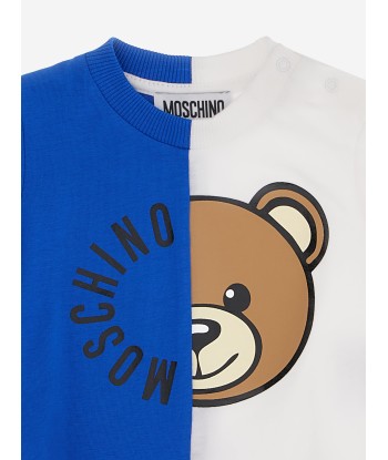 Moschino Baby Two-Tone Logo T-Shirt in Multicolour la colonne vertébrale