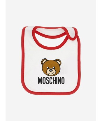 Moschino Baby Bib Gift Set in White Comparez plus de prix