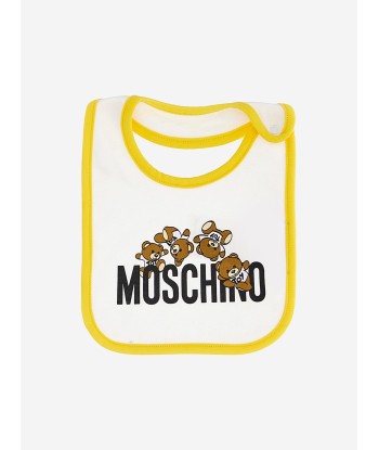 Moschino Baby Bib Gift Set in White Comparez plus de prix