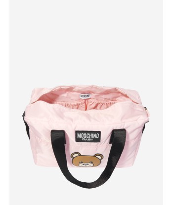 Moschino Baby Girls Teddy Bear Changing Bag in Pink (40cm) Les magasins à Paris et en Île-de-France