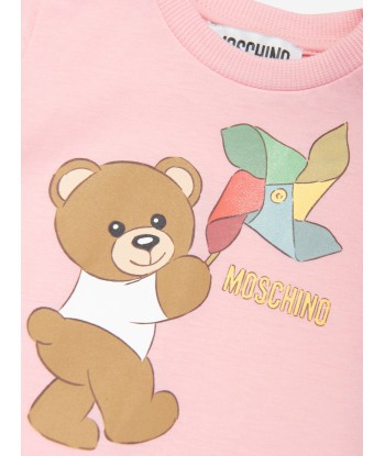 Moschino Baby Girls Teddy Bear Romper in Pink Comparez plus de prix