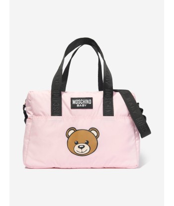 Moschino Baby Girls Teddy Bear Changing Bag in Pink (40cm) Les magasins à Paris et en Île-de-France