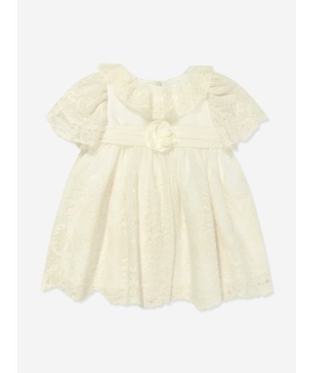 Patachou Girls Embroidered Occasion Dress in Ivory JUSQU'A -70%! 