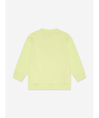 Moschino Baby Teddy Rocking Horse Sweatshirt in Yellow l'achat 