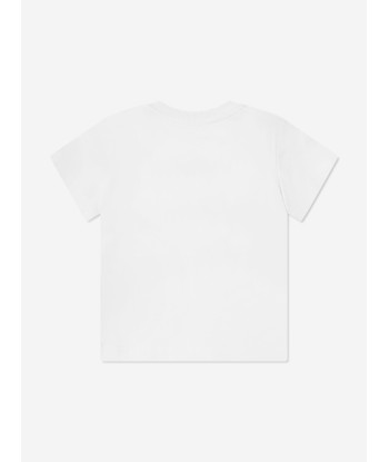 Moschino Baby Teddy Toy T-Shirt in White l'achat 