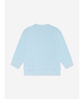 Moschino Baby Teddy Rocking Horse Sweatshirt in Blue acheter en ligne