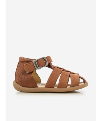 Pom D'Api Baby Leather Stand-Up Papy Sandals in Brown du meilleur 