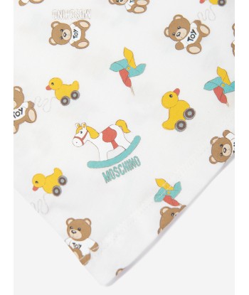 Moschino Baby Teddy Bear T-Shirt in Ivory store