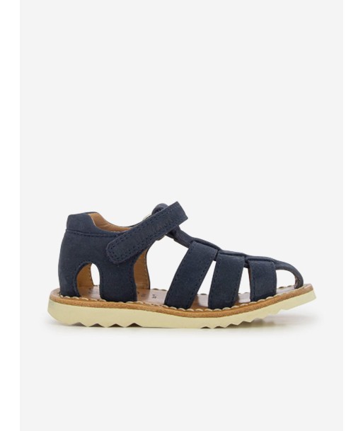 Pom D'Api Kids Leather Waff Papy Sandals in Navy Jusqu'à 80% De Réduction