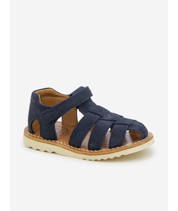 Pom D'Api Kids Leather Waff Papy Sandals in Navy Jusqu'à 80% De Réduction