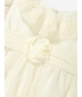 Patachou Girls Embroidered Occasion Dress in Ivory JUSQU'A -70%! 